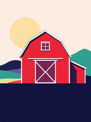 red barn