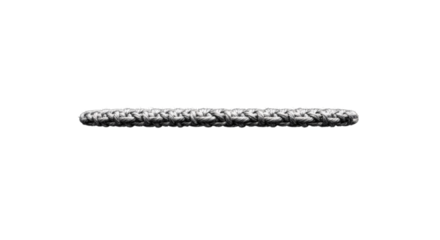 A single, textured, gray line isolated on a transparent background