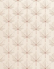 Repeating maple leaf pattern