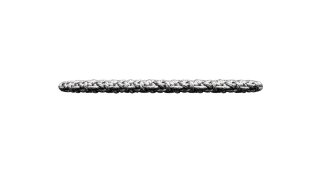 A single, textured, gray line isolated on a transparent background