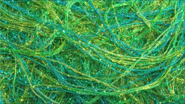 Colorful Iridescent Threads Texture - Powered by Adobe