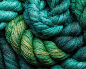 Intricate Turquoise Rope Knots Texture