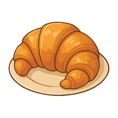 Croissant Bread PNG Illustration (Isolated, No Background)