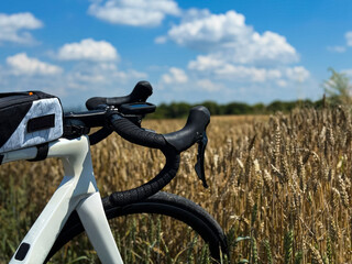 Fototapeta premium Cycling Adventure in the Countryside with a Road Bike