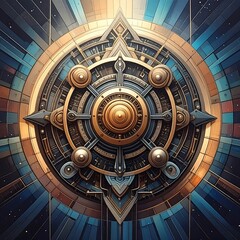 Intricate Steampunk Compass - A Fusion of Art and Technology.