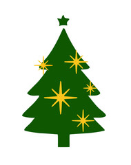 christmas tree vector illustration