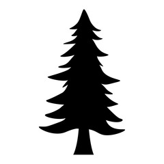Pine Tree Halloween Vector Illustration