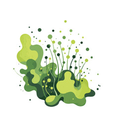 green paint splash