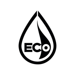 Abstract water drop logo clean minimal aqua concept Vector illustration