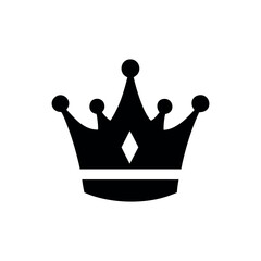 Crown logo simple royal minimal aesthetic identity Vector illustration