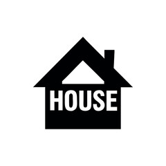 House logo minimal real estate elegant property design Vector illustration