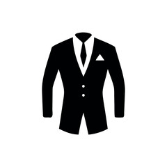 Business formal mens dress with slim fit elegant style Vector illustration