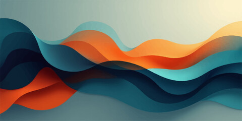Colorful abstract wave vector illustration for web design banner or business wallpaper