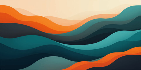 Abstract colorful wave background vector illustration design