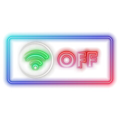 icon,neon style.free wifi shining,digital era, electric blue light.holographic wifi signal and antenna with neon lighting.neon free wifi.