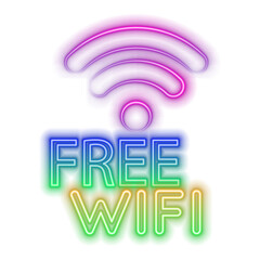 Sonic waves, WiFi signal glowing elements, neon style.radar sensor light effects, wireless network neon round symbols. Vector illustration.