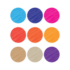 Textured Circle Color Palette