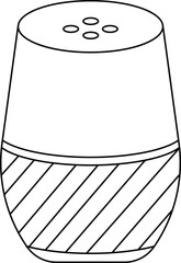 smart speaker icon vector illustration. Smart Speaker design with white background stock illustration. 