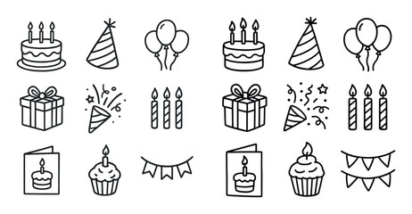 Birthday Icon Grid