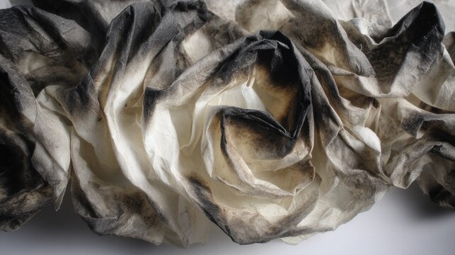 Burnt Paper Rose Arrangement