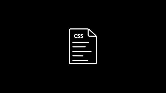 White CS File Icon on a Black Background stylesheet