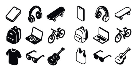 Obraz premium Teen Lifestyle Icons