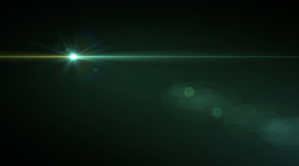 green lens flare overlay futuristic background