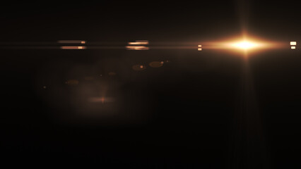 Warm lens flare overlay