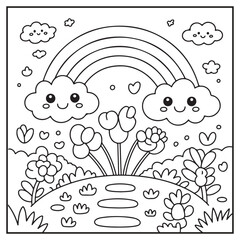 Beautiful Garden Coloring Pages