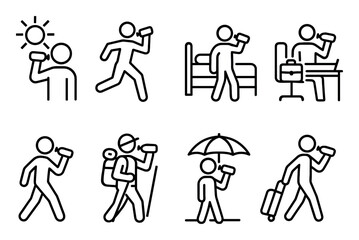 Quenching Thirst Icons