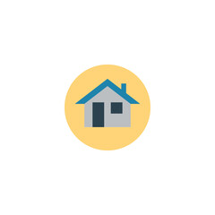 Cozy and inviting house icon symbolizing home ownership and residential living