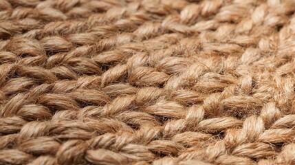 Fototapeta premium Close-Up of Symmetrical Woven Jute Texture: Natural Tactile Feel Embodying Rustic Charm