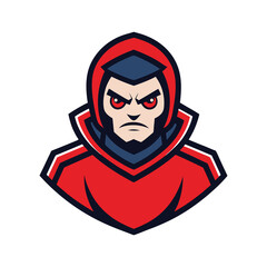 super hero in red suit