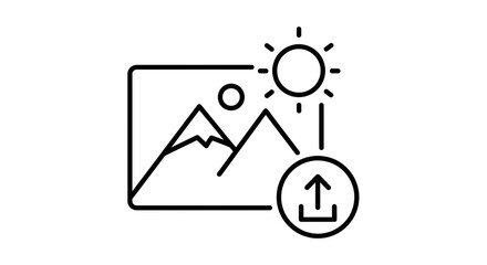 Image Upload Icon – Photo Gallery Picture Symbol