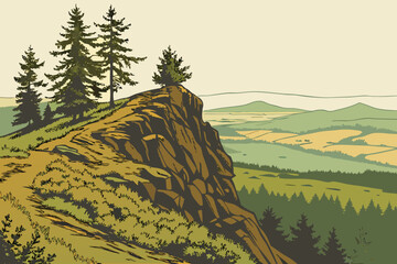 Spencer Butte in Eugene, Oregon, rocky hilltop with sweeping Willamette Valley views