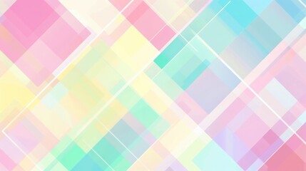 Pastel-colored Geometric Pattern Frame-