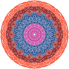 Signs and symbols. Circle pattern lotus or flower mandala art design. colorful, vintage, tradition, classic, dco, cycle, islamic, arabic, embroidery, bandana, Indian motifs, traditional, Turkish .