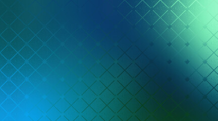 Abstract Geometric Pattern in Blue and Green with Square Details and Gradient Design
