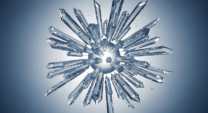 Intricate Crystal Formation - A Microscopic View of Crystallization.