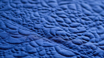 Obraz premium Close-Up Symmetrical Fabric View: Raised Quilted Pattern for Depth and Cozy Feel