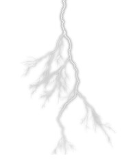 Dramatic lightning strike illuminating the night sky, perfect for adding energy and intensity to your creative projects or visual compositions