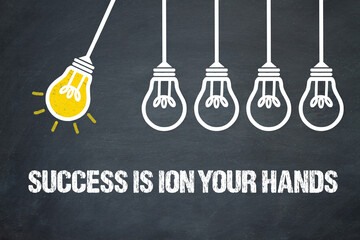 Fototapeta premium Success is in your hands 