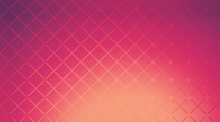 Gradient Pink Patterned Background with Diamond Shapes and Subtle Texture Overlay
