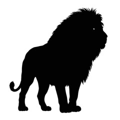 lion silhouette vector