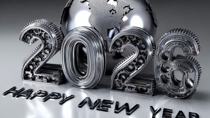 Brightly shining numbers for 2026 symbolize joy and new beginnings. The festive spirit of Christmas fills the scene, creating excitement and hope for the upcoming year - Powered by Adobe