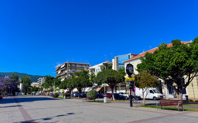 Obraz premium Platia Vasileos Georgiou in Kalamata. Griechenland 