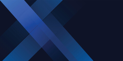 Blue black abstract background geometry shine and layer element vector for presentation design. Suit for business, corporate, institution, party, festive, seminar, and talks. eps10