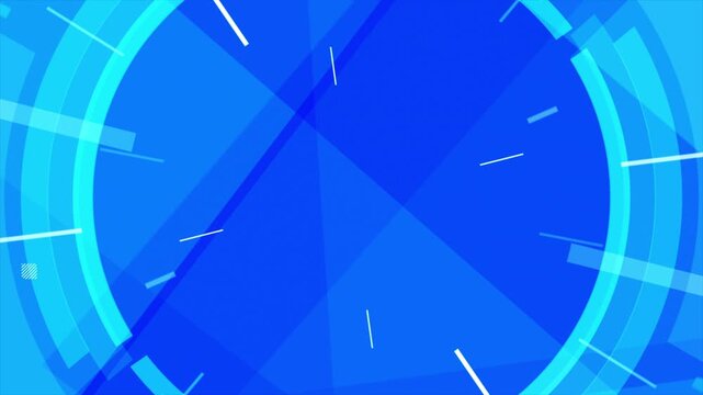 Abstract background video overlay template basic geometry shape and dynamic light flare animation with radiant glow and lens blur effects in gradient background for futuristic motion graphics concept