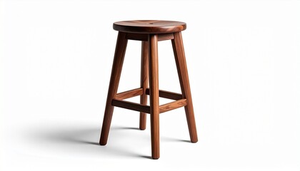 wooden chair isolated on white