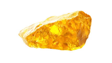 Realistic gold mineral nugget with uneven surface for jewelry and mineral collection